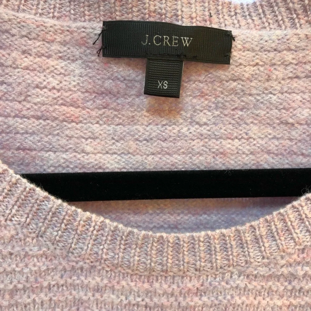 J. Crew 100% Merino Wool Crew Neck Sweater with Zipper Sides